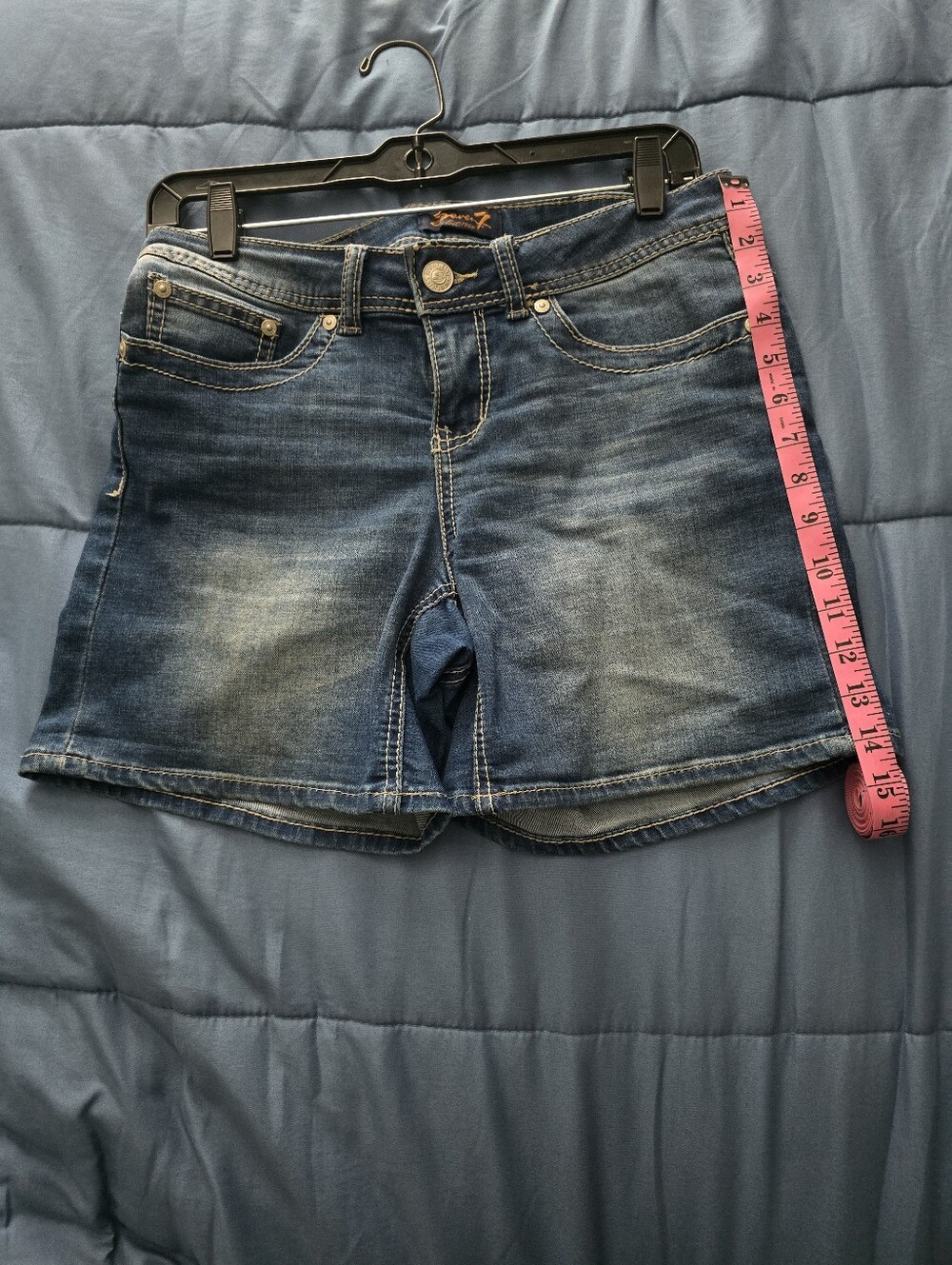 Seven7 Medium Washed Denim Shorts
